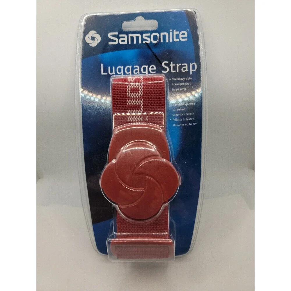 Samsonite Luggage Strap in Red up to 72